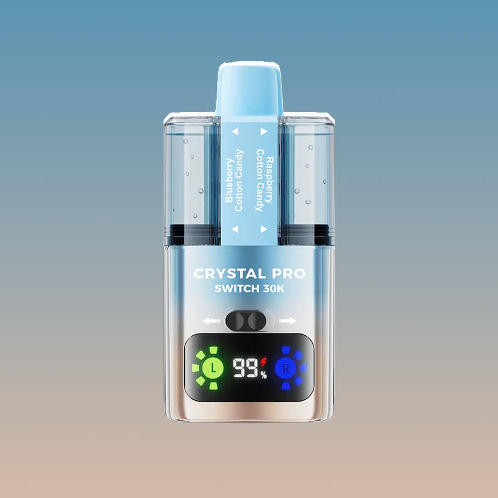 Crystal Pro Switch 30k - Blueberry Cotton Candy / Raspberry Cotton Candy | 5 Packs