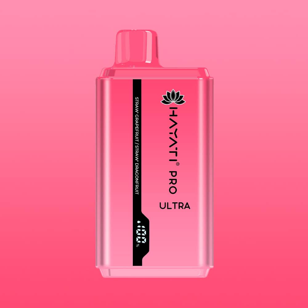 Hayati Pro Ultra 15000 - Straw' Grapefruit / Straw' Dragonfruit | 10 Packs