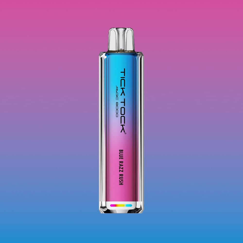 Tick Tock Magic 8000 - Blue Razz Rush | 5 Packs