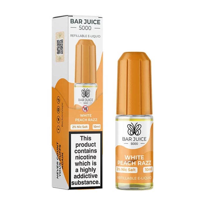 Bar Juice 5000 Nic Salt - White Peach Razz 20MG