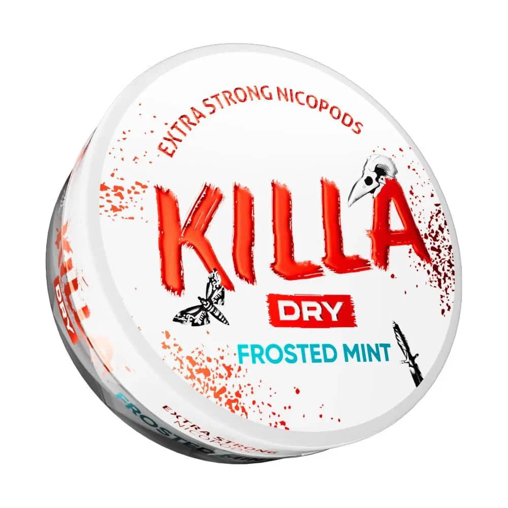 Killa Dry Nicotine Pouches Frosted Mint - 9.6mg