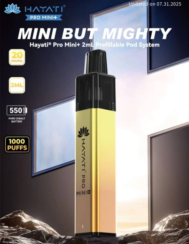 Hayati Pro Mini Plus 1000 Vape Kit