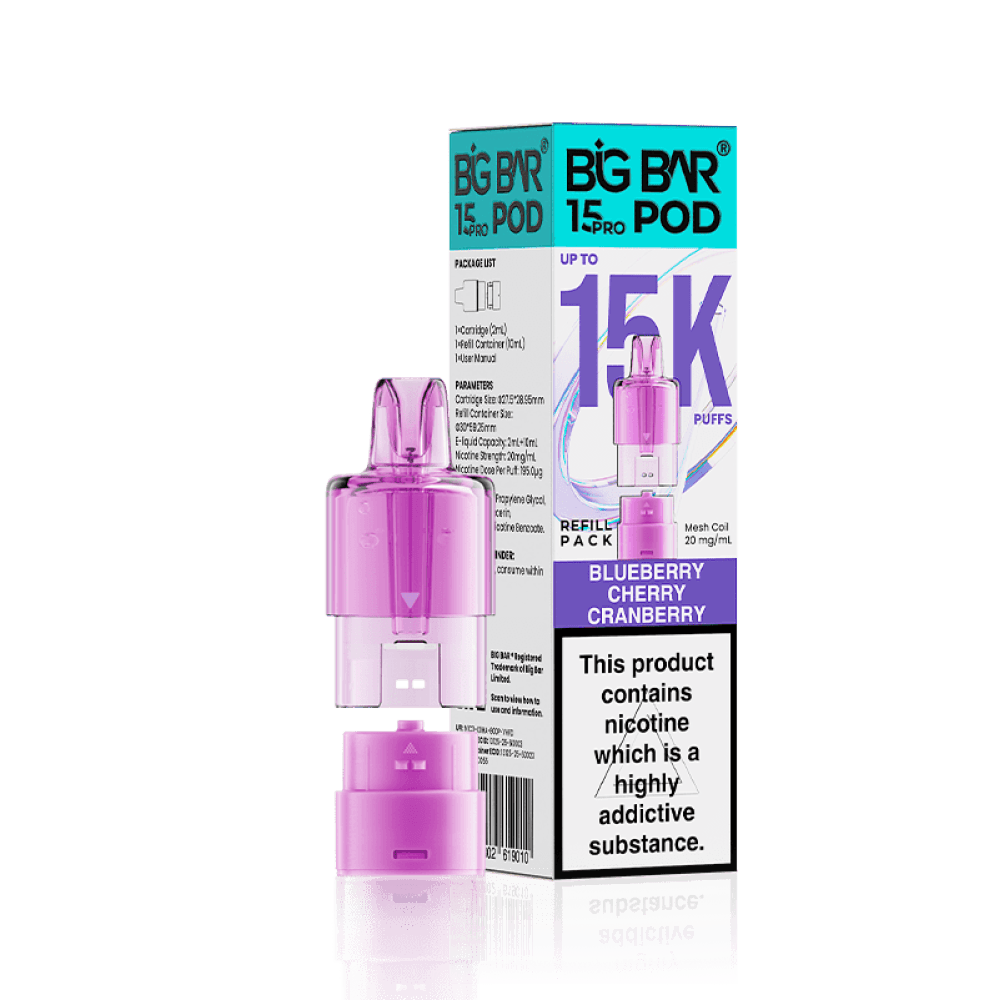 Big Bar Pro 15k Pods | Refill Container For Vape Kit