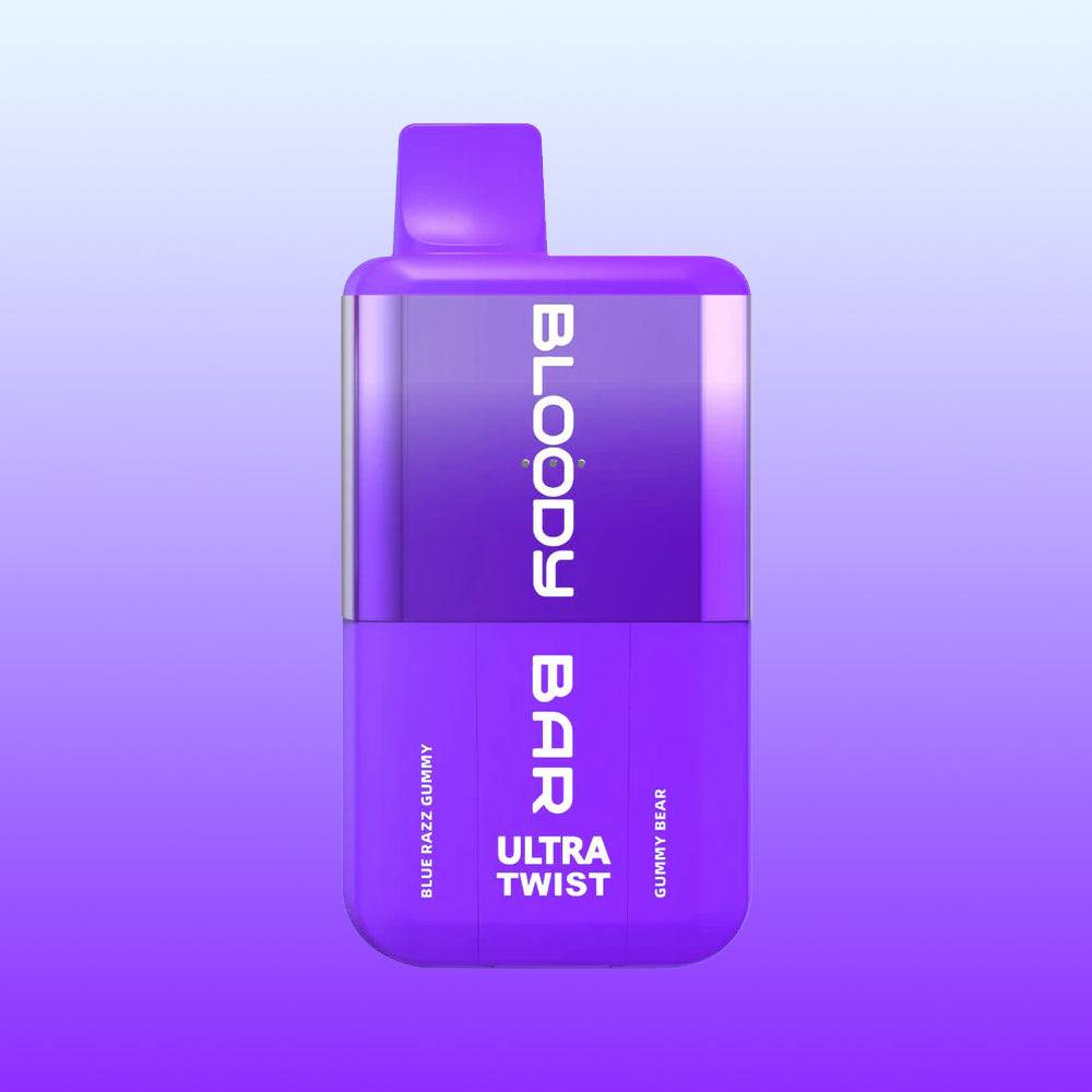 Bloody Bar Ultra Twist 20k - Blue Razz Gummy / Gummy Bear