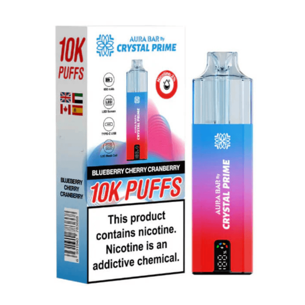 Crystal Prime Aura Bar 10K Prefilled Vape Kit